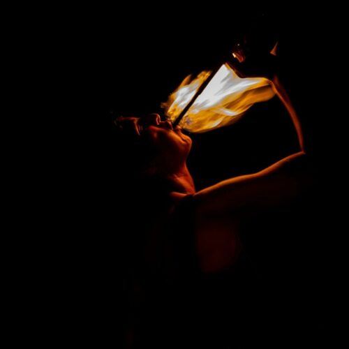 Marie France Seghetti<br>Le feu<br>Coup de cœur du jury<br>Silhouette